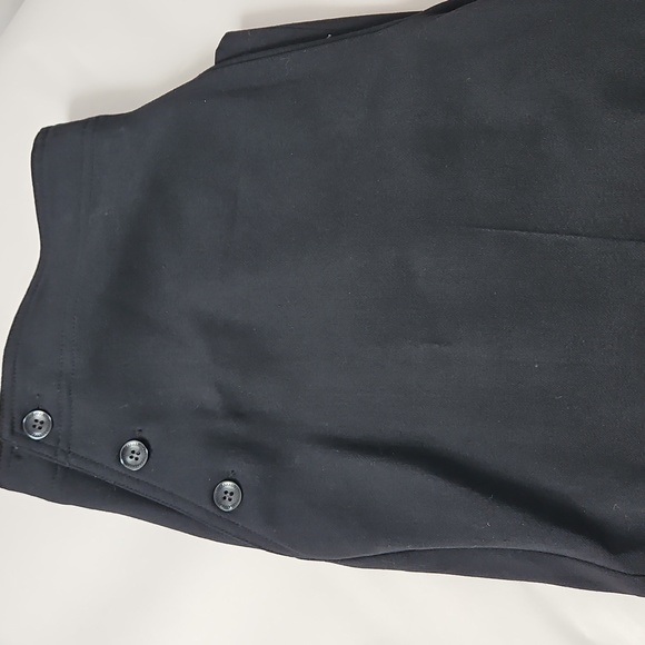 J.Jill Stretch Women's Black Side Button Wool Blend Trouser Pants 12P - Picture 2 of 8